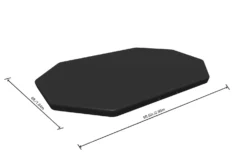 Bâche De Couverture Pour Piscines Ovales De 305 X 200 X 84 Cm