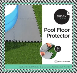 Carreaux De Sol 50 X 50 X 0,4 Cm Gris Foncé (8 Pièces)